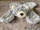 Gray Bear Lovey Baby Comforter